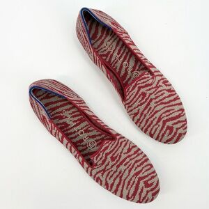 Rothy’s Red Zebra Print‎ Loafer 7.5